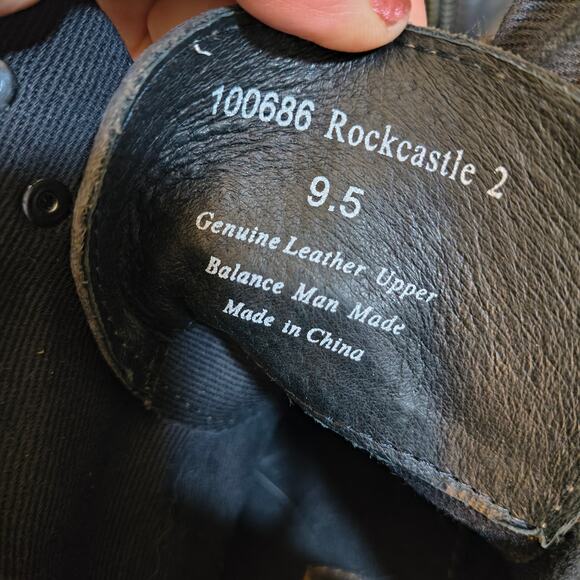 AUSTIN GREY ROCKCASTLE Genuine LEATHER Men’s Bootie Laces Zippers BUCKLES 9.5 main image 8